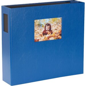 HNFD XL fotoalbum 1000 fotografií Lona 34,5x33 cm 168 černých stran