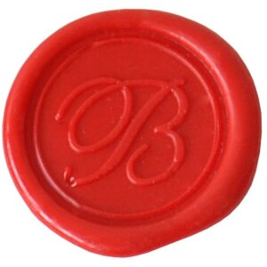 J. Herbin Kulaté razítko s dřevěnou rukojetí a písmenem A–Z kurzíva 24 mm