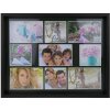 KIARA zásobník na fotografie ZEP 45x35 cm dřevo přírodní černá bílá na 9 fotografií