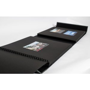 HNFD fotoalbum LONA linen 1000 fotografií 34,5x33 cm 168 černých stran
