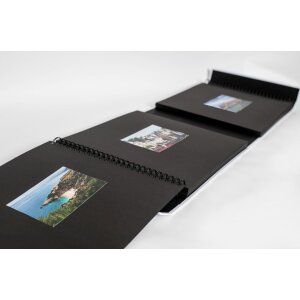 HNFD fotoalbum LONA linen 1000 fotografií 34,5x33 cm 168 černých stran