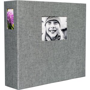 HNFD fotoalbum LONA linen 1000 fotografií 34,5x33 cm 168 černých stran
