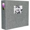 HNFD fotoalbum LONA linen 1000 fotografií 34,5x33 cm 168 černých stran