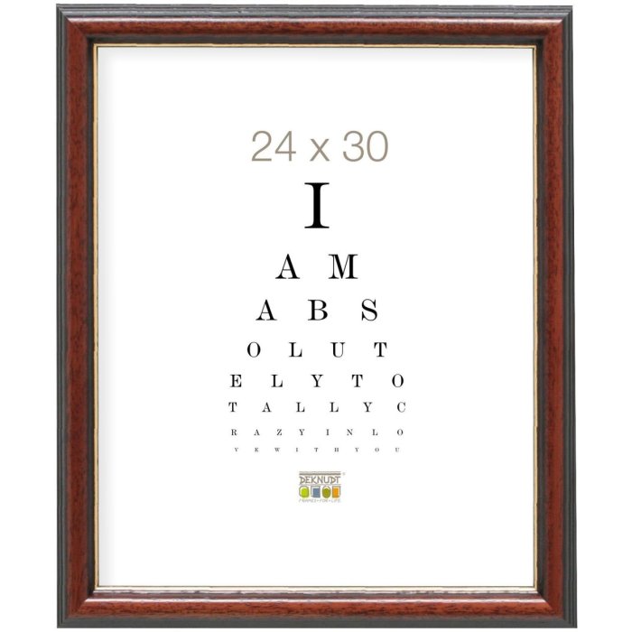 Dřevěný rám Deknudt Classic S222H3 hnědý 20x30 cm
