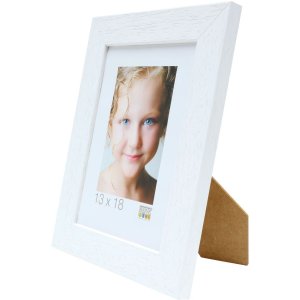 Dřevěný rám S226K 13x18 cm bílý