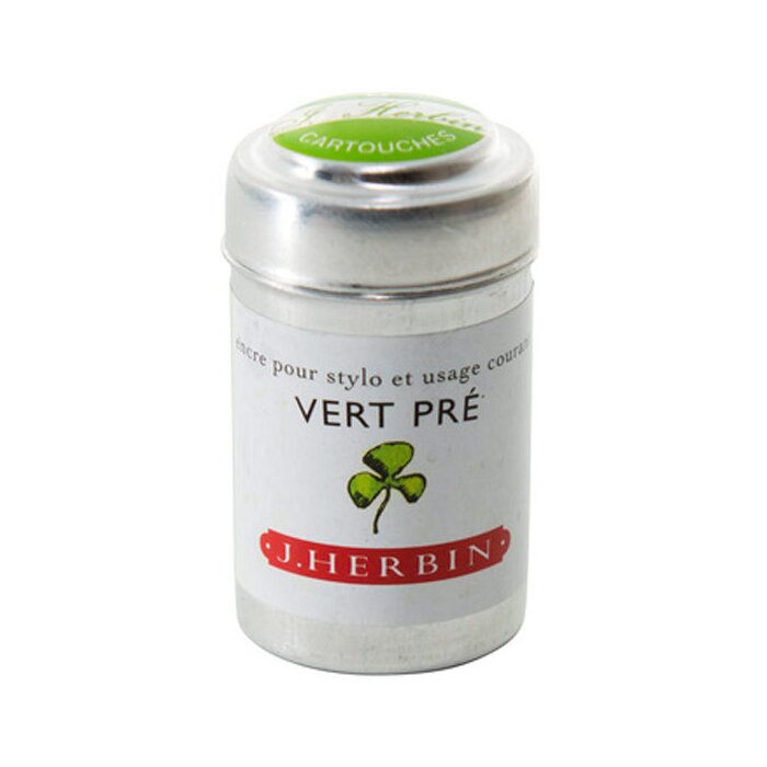 J. Herbin Tintenpatrony pro standardní propisky – 6 ks v hliníkové dóze