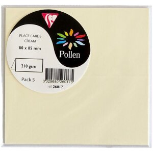 Clairefontaine Pollen stolečky na stůl 85x80 mm sada 5 kusů různé barvy