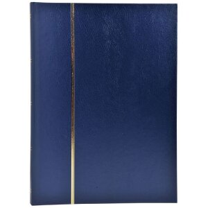 Exacompta Briefmarkenalbum Kunstleder 64 schwarze Seiten 22,5x30,5 cm