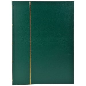 Exacompta Briefmarkenalbum Kunstleder 64 schwarze Seiten 22,5x30,5 cm