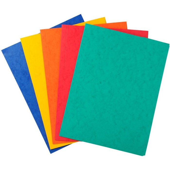 Exacompta Sada se třemi klečkami A4, manilový karton 400 g, různé barvy