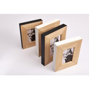 Dřevěný portrétní rám Walther Laois 13x18 cm hnědo-bílý