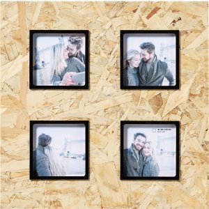 Fotogalerie čipů 4 fotografie 10x10 cm hnědočerná