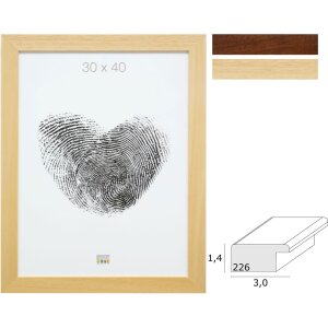 Dřevěný rám S226H hnědý a...