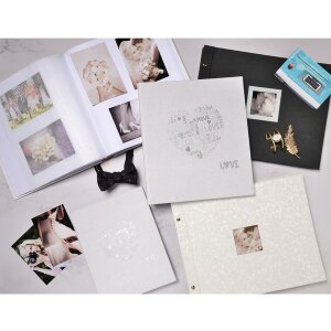 Exacompta šroubovací fotoalbum Ceremony 37x29 cm 40 černých stran