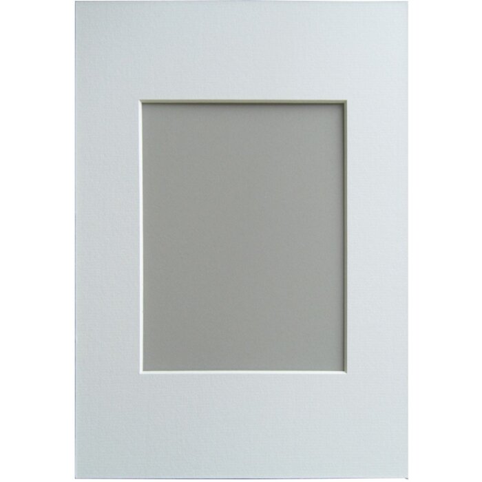 Passe-partout s kuželovým řezem - 30x40 cm - sněhově bílý