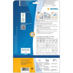 HERMA Etiketten A4 weiß 96x42,3 mm...