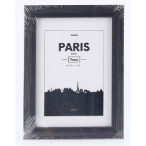 Plastový rám Paris, kontrastní šedá, 13 x 18 cm
