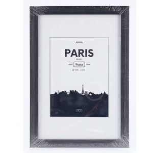 Plastový rám Paris, kontrastní šedá, 20 x 30 cm