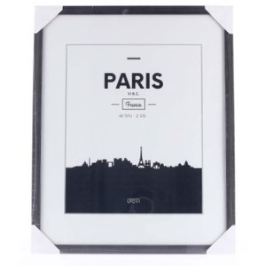 Plastový rám Paris, kontrastní šedá, 40 x 50 cm