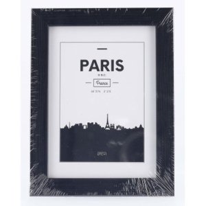 Plastový rám Paris, černý, 13 x 18 cm