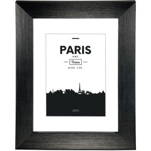 Plastový rám Paris, černý, 15 x 20 cm