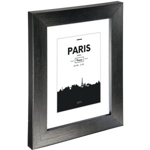 Plastový rám Paris, černý, 15 x 20 cm