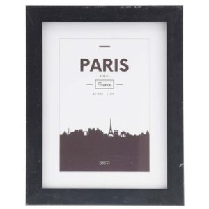 Plastový rám Paris, černý, 15 x 20 cm