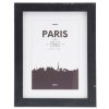 Plastový rám Paris, černý, 15 x 20 cm