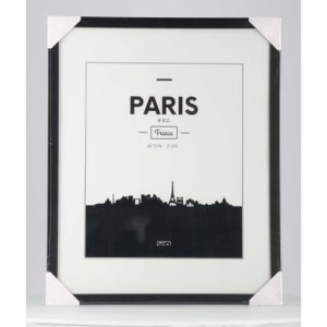 Plastový rám Paris, černý, 40 x 50 cm