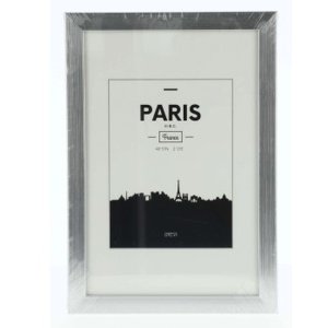 Plastový rám Paris, stříbrný, 15 x 20 cm