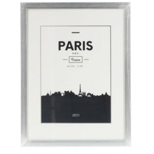 Plastový rám Paris, stříbrný, 30 x 40 cm