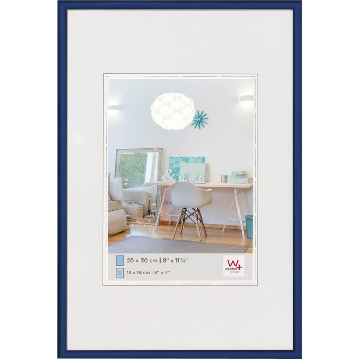 Plastový rám Walther New Lifestyle 50x60 cm modrý