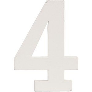 Čísla 0 až 9 z MDF přírodní 8x5 cm