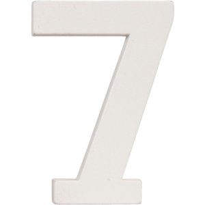 Čísla 0 až 9 z MDF přírodní 8x5 cm