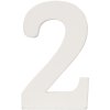 Čísla 0 až 9 z MDF přírodní 8x5 cm