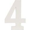 Čísla 0 až 9 z MDF přírodní 8x5 cm