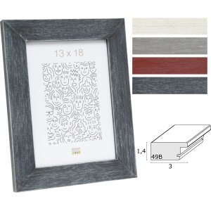 Deknudt S49B Holzrahmen Flachprofil 10x15 cm bis 50x70 cm