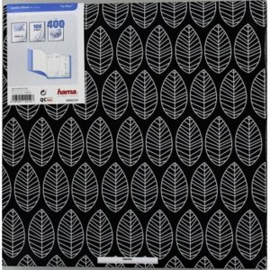 Hama Jumbo fotoalbum La Fleur 30x30 cm černé 100 bílých stran