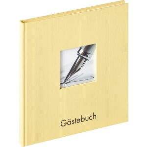 Walther Guestbook Fun cream 23x25 cm 72...