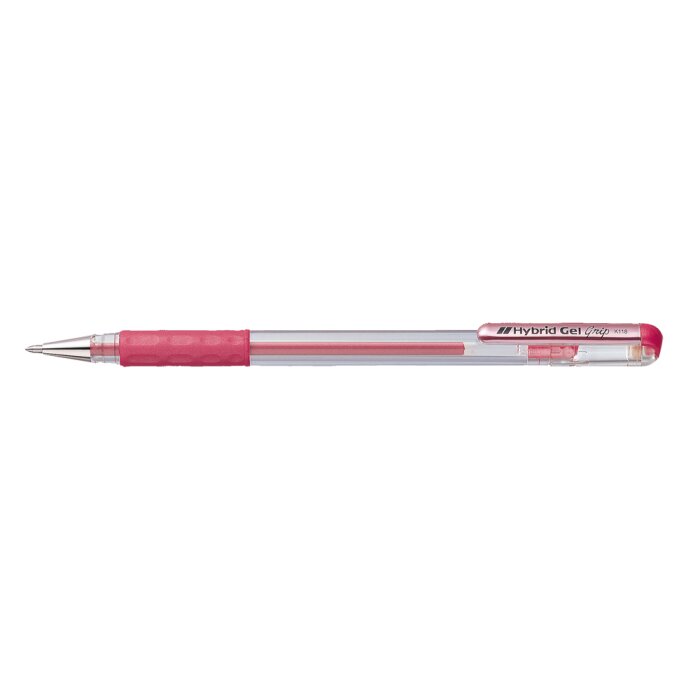 Metalické gelové pero Hybrid Gel Grip 0,4 mm červené