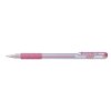 Pentel K118-MP Metalické gelové pero Hybrid Gel Grip 0,4 mm růžové