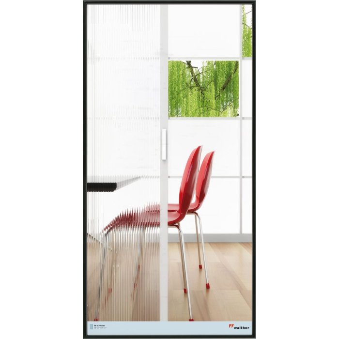 Plastový rám Galeria 50x100 cm černý