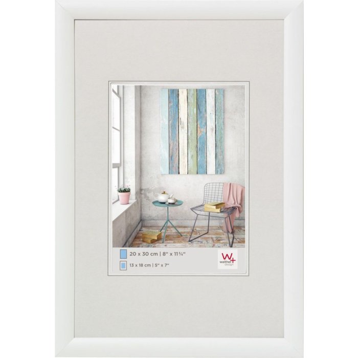 Plastový rám Walther Trendstyle 60x80 cm bílý