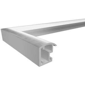 Plastový rám Trendstyle 70x100 cm stříbrný