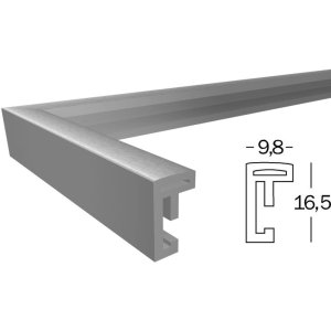 Plastový rám Walther New Lifestyle 60x90 cm stříbrný