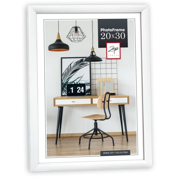 Plastový rámeček ZEP New Easy white 21x29,7 cm Rámeček na certifikáty DIN A4