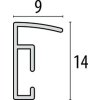 Plastový rámeček ZEP New Easy white 21x29,7 cm Rámeček na certifikáty DIN A4