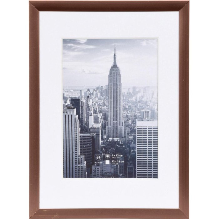 Henzo hliníkový rám Manhattan 13x18 cm bronzový