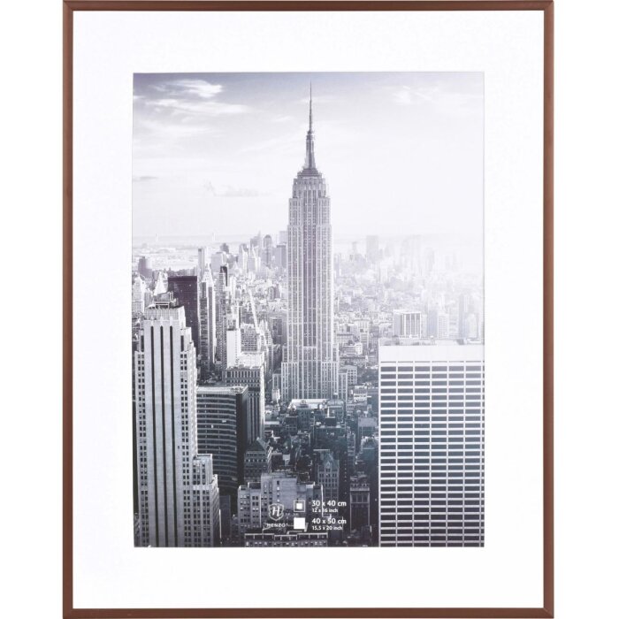 Henzo hliníkový rám Manhattan 40x50 cm bronzový