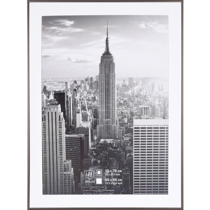 Henzo hliníkový rám Manhattan 60x80 cm šedý